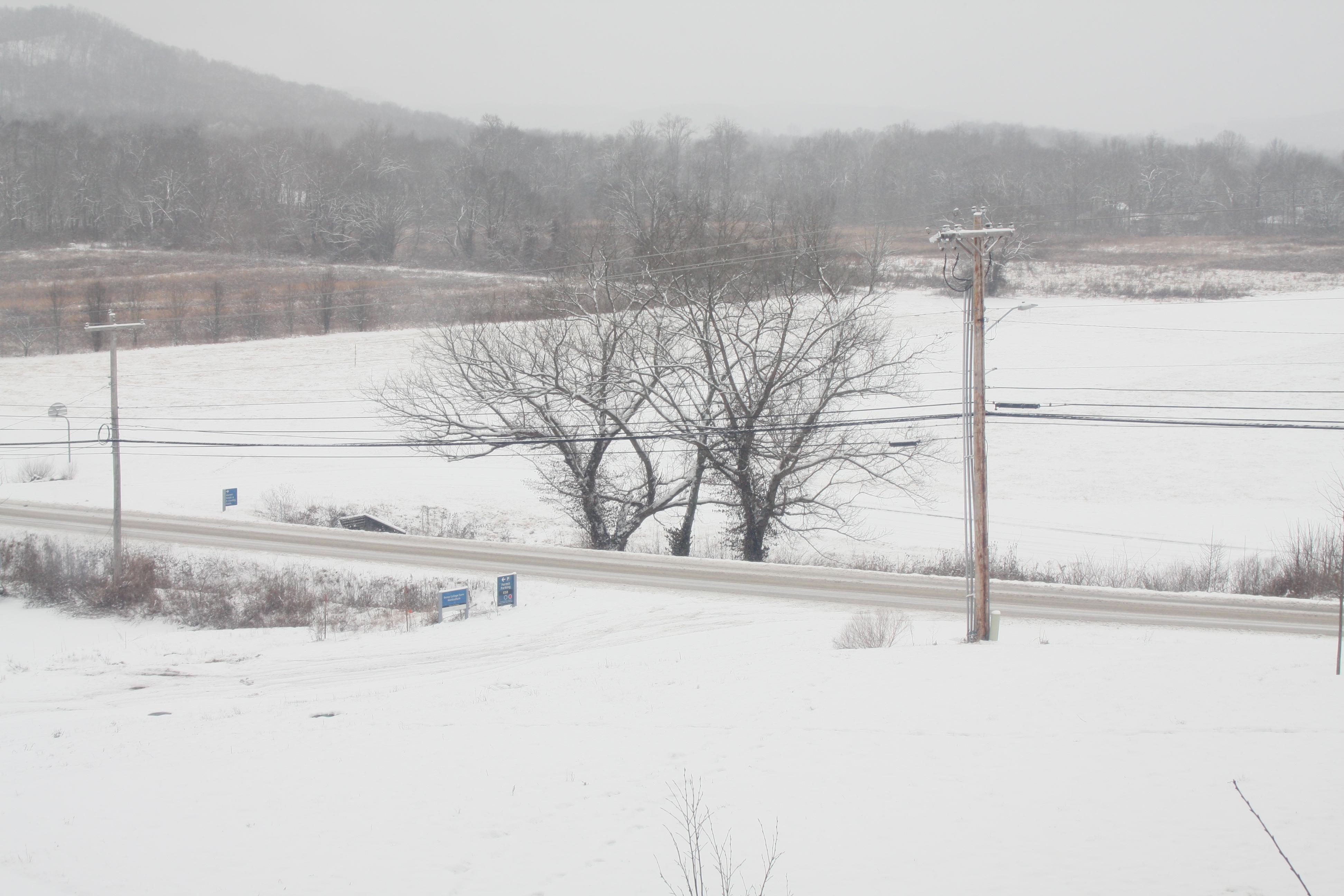 First season snow at Berea
